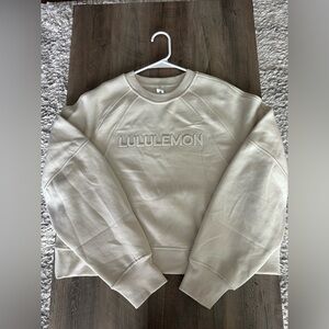 NWT Lululemon Scuba Oversized Pullover Sz M/L *Bone*